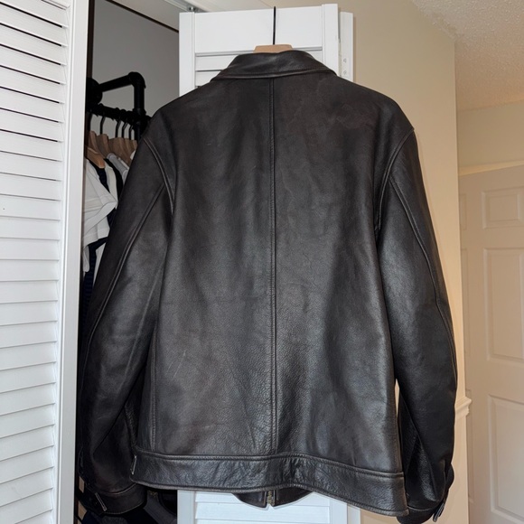 Vintage ‘Guide Gear’ Leather Jacket in Black - Picture 4 of 4